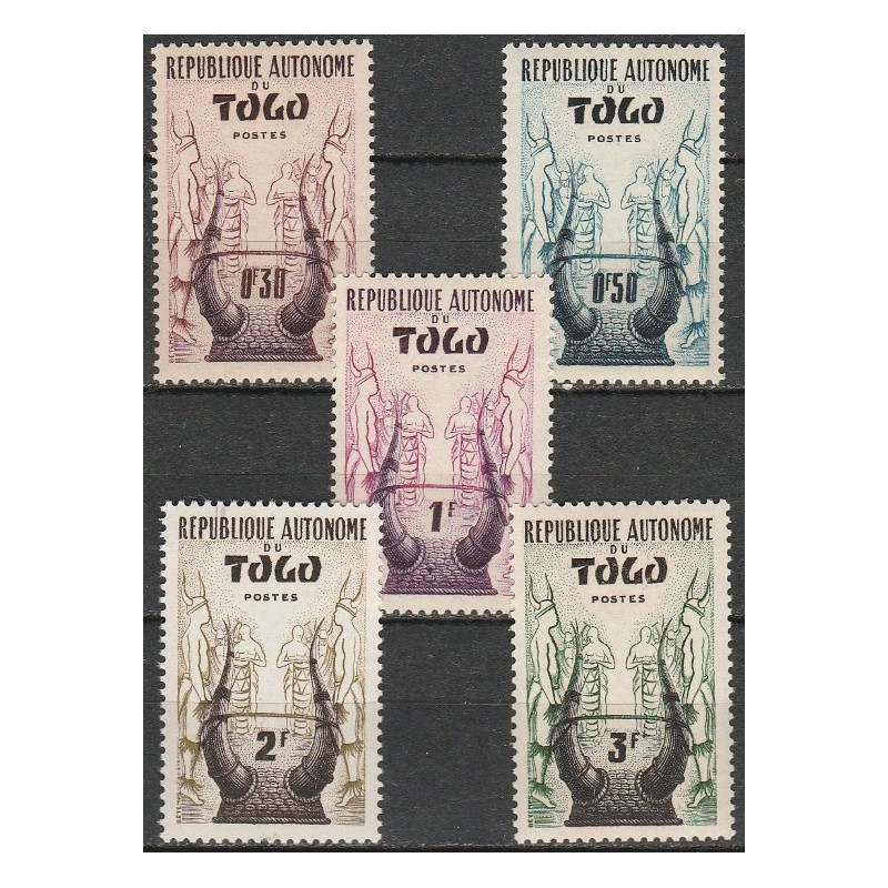 Togo pašto ženklai (1957). Nacionaliniai kostiumai