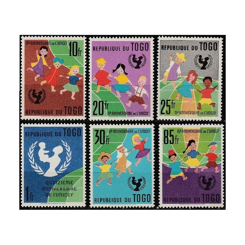 Togo stamps (1961) for sale. United Nations Children Fund (UNICEF)