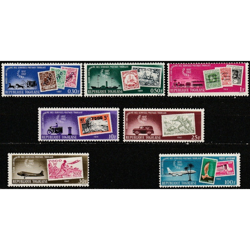 Togo pašto ženklai (1963). Ženklai ženkluose