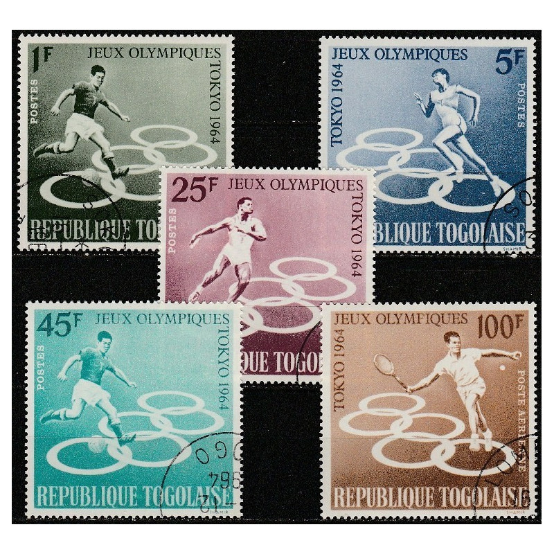 Togo pašto ženklai (1964). Tokijo 1964 m. olimpinės žaidynės
