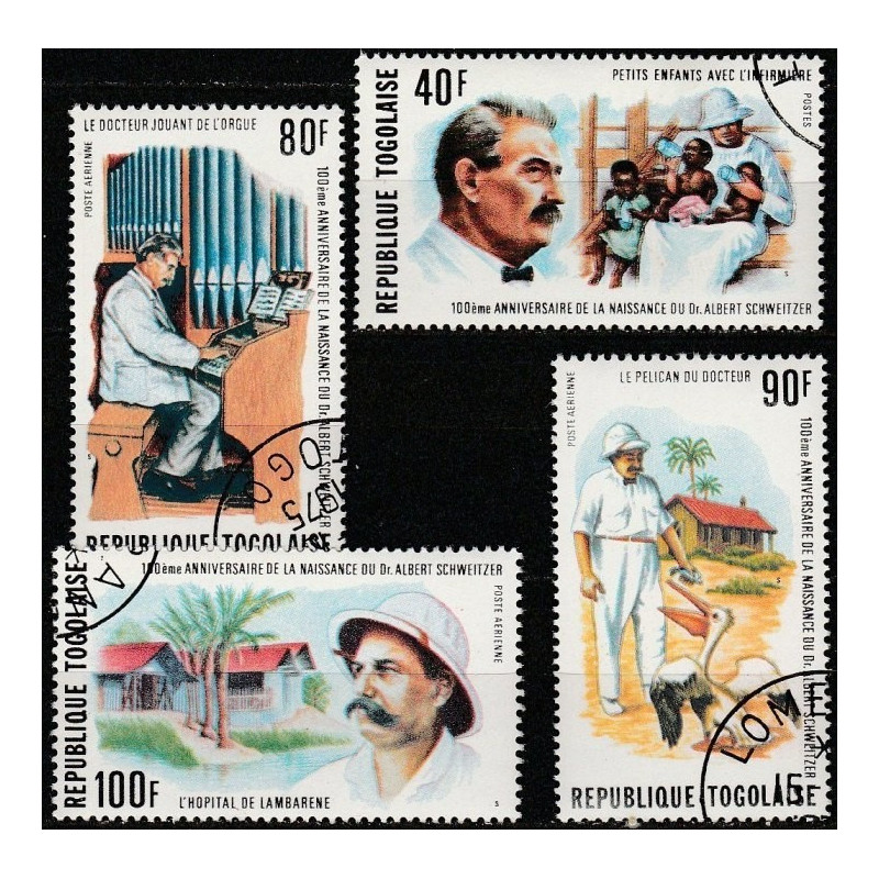 Togo stamps (1975) for sale. Albert Schweitzer