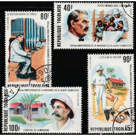 Togo stamps (1975) for sale. Albert Schweitzer