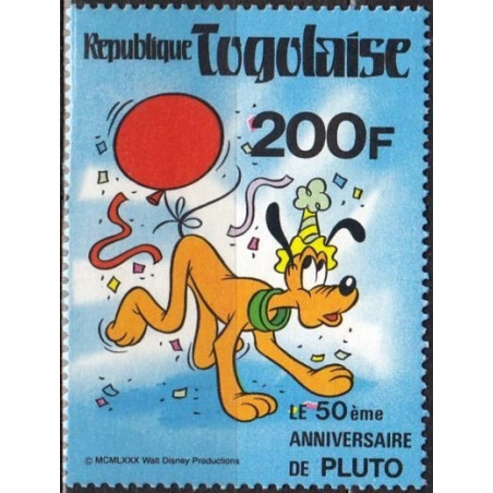 Togo stamps (1980) for sale. 50 years Pluto