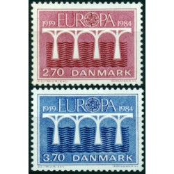 Danijos pašto ženklai (1984). CEPT - 25-eri metai, Stilizuotas tiltas