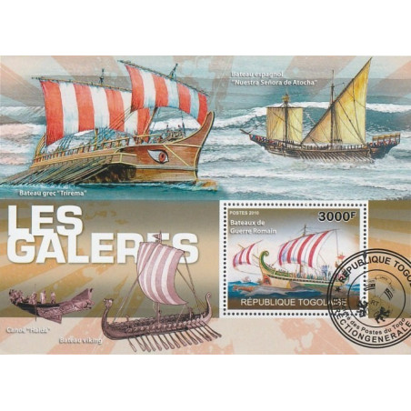 Togo stamps (2010) for sale. Sailing ships