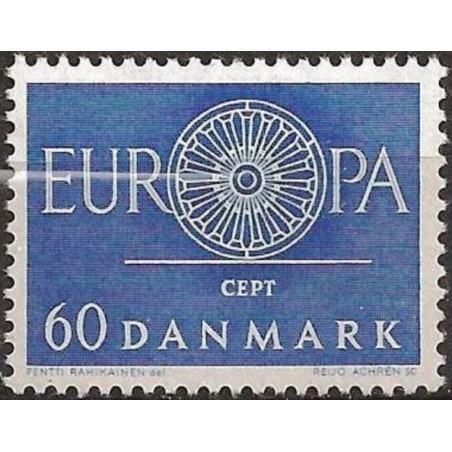 Danijos pašto ženklai (1960) - Fantastiškos Europa ženklų kainos