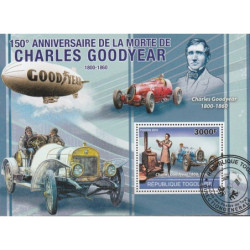 Togo stamps (2010) for sale. Vintage racing cars