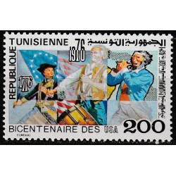 Tuniso pašto ženklai (1976). Amerikos revoliucija