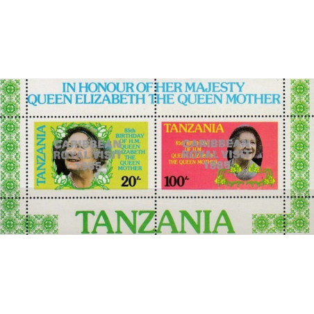 Tanzanijos pašto ženklai (1986). Elžbieta II Karibuose
