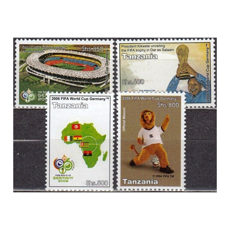 Tanzanijos pašto ženklai (2006). FIFA Pasaulio taurė Vokietijoje