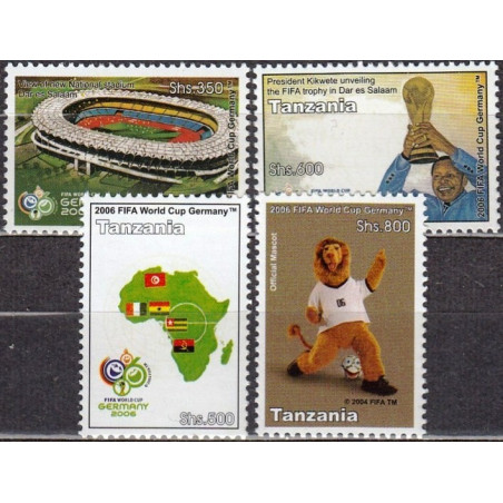 Tanzanijos pašto ženklai (2006). FIFA Pasaulio taurė Vokietijoje