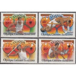 Ugandos pašto ženklai (1988). Seulo vasaros olimpinės žaidynės