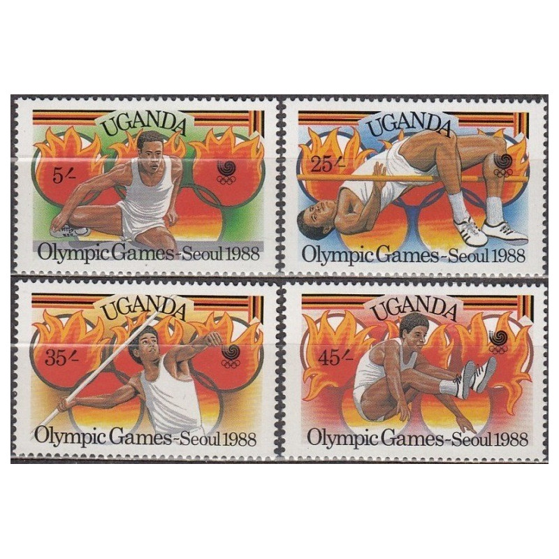 Uganda stamps (1988) for sale. Summer Olympics Seoul