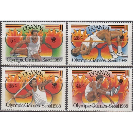 Uganda stamps (1988) for sale. Summer Olympics Seoul