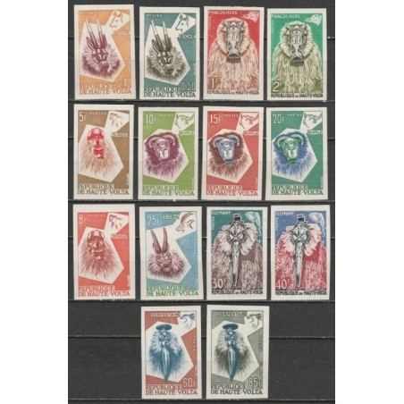 Aukštutinės Voltos pašto ženklai (1960). Nacionaliniai kostiumai