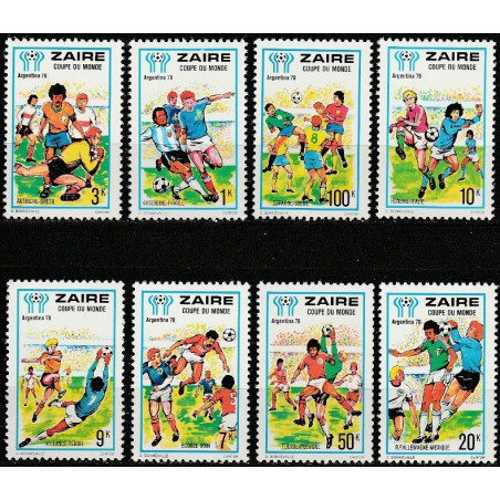 Zairo pašto ženklai (1978). FIFA Pasaulio taurės