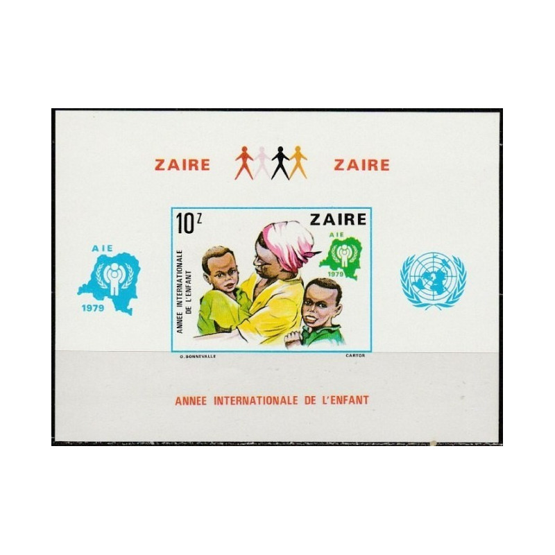 Zairo pašto ženklai (1979). Tarptautiniai vaiko metai