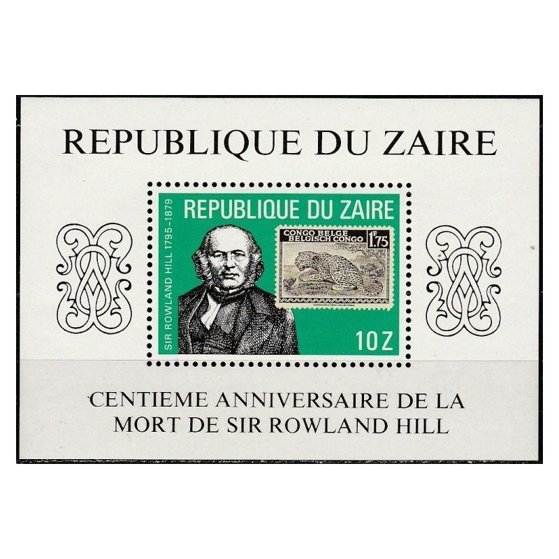 Zairo pašto ženklai (1980). Rowland Hill