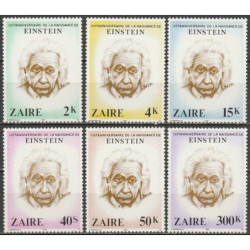 Zairo pašto ženklai (1980). Albertas Einšteinas