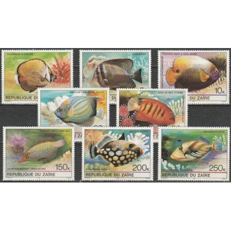 Zaire stamps (1980) for sale. Tropical fishes