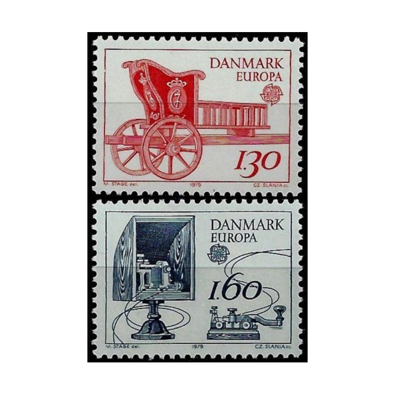 Danijos pašto ženklai (1979). Paštas ir ryšiai