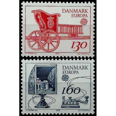 Danijos pašto ženklai (1979). Paštas ir ryšiai