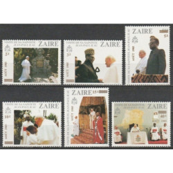 Zaire stamps (1981) for sale. Visit of Jean Paul II