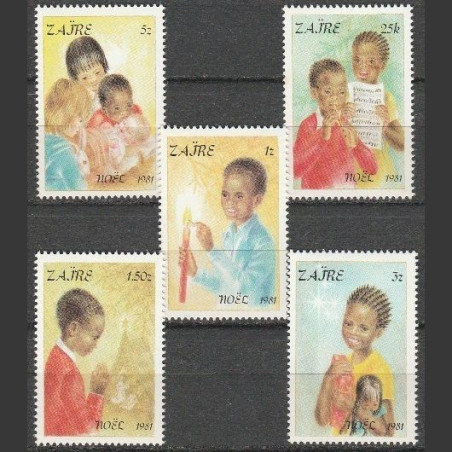 Zaire stamps (1981) for sale. Christmas