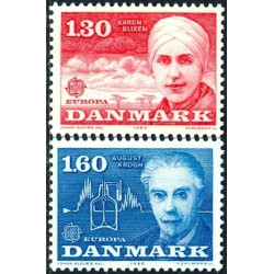 Danijos pašto ženklai (1980). Žymūs žmonės