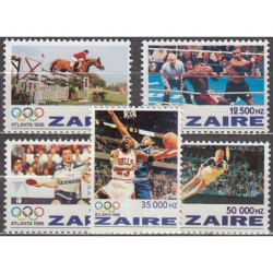 Zairo pašto ženklai (1996). Atlantos vasaros olimpinės žaidynės