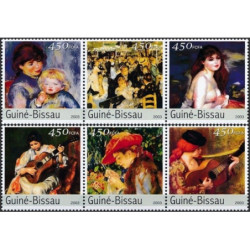 Guinea-Bissau 2003. Impressionist artwork (Pierre-Auguste Renoir)