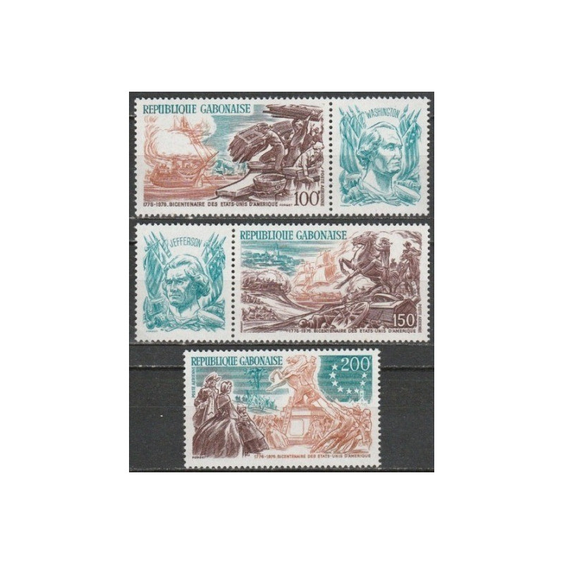 Gabono pašto ženklai (1976). Amerikos revoliucija