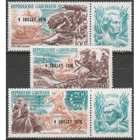 Gabono pašto ženklai (1976). Amerikos revoliucija