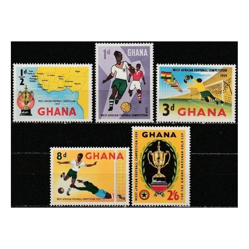 Ganos pašto ženklai (1959). Afrikos šalių futbolo čempionatas