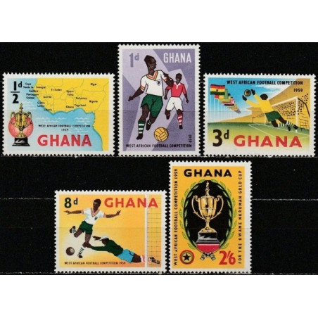 Ganos pašto ženklai (1959). Afrikos šalių futbolo čempionatas