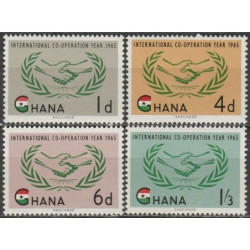 Ganos pašto ženklai (1965). Tarptautiniai bendradarbiavimo metai