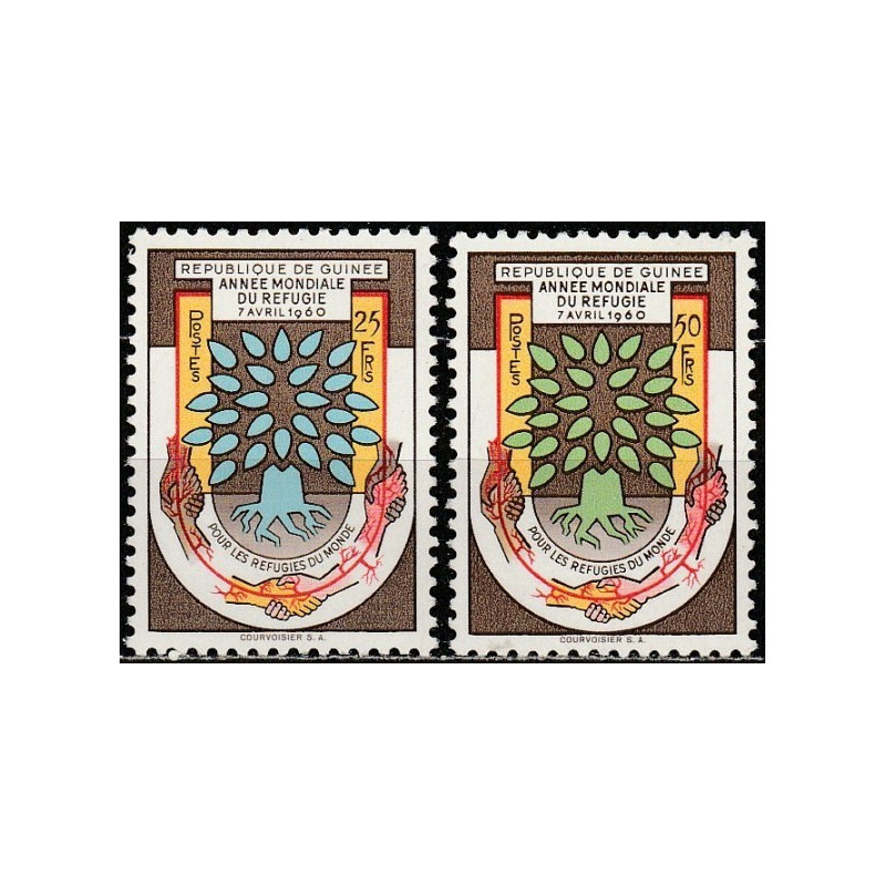 Guinea stamps (1960) for sale. World Refugee Year