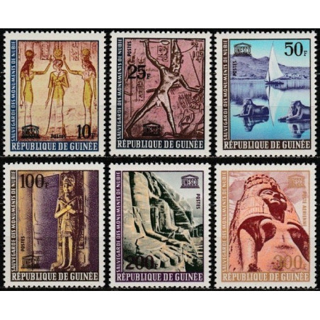 Guinea stamps (1964) for sale. Nubian cultural heritage