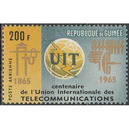 Gvinėjos pašto ženklai (1965). Tartpt. telekomunikacijų sąjunga