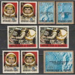 Gvinėjos pašto ženklai (1965). Gemini 5 startas
