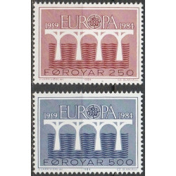 Farerų salos 1984. CEPT - 25-eri metai, Stilizuotas tiltas