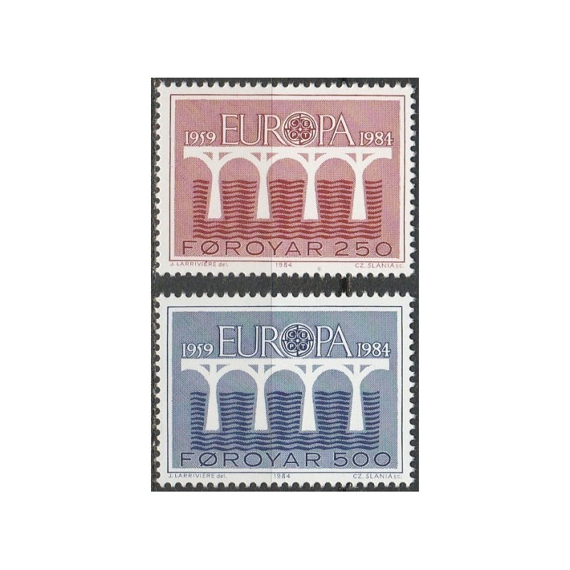 Farerų salos 1984. CEPT - 25-eri metai, Stilizuotas tiltas
