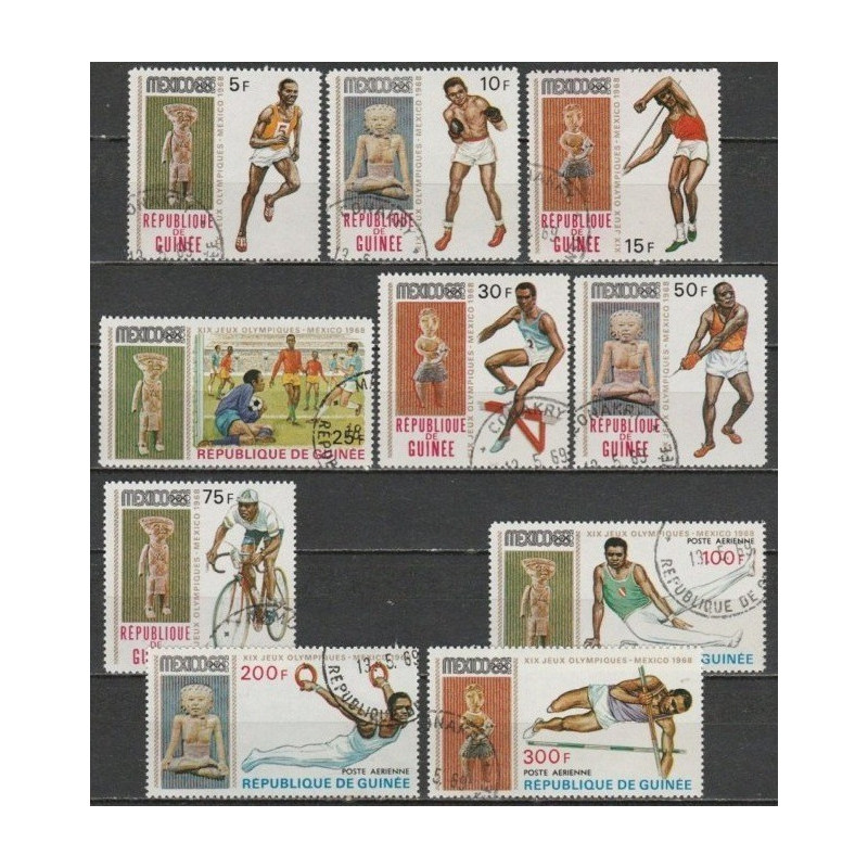 Gvinėjos pašto ženklai (1968). Meksiko vasaros olimpinės žaidynės