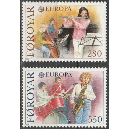 Farerų salų pašto ženklai (1985). Europos muzikos metai