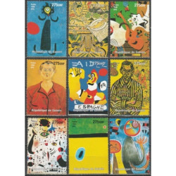 Guinea stamps (1998) for sale. Paintings (Joan Miro)