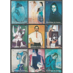 Gvinėjos pašto ženklai (1998). Picasso paveikslai