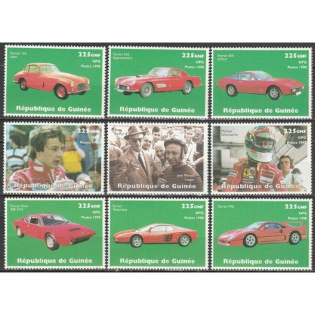 Guinea stamps (1998) for sale. Motorsports( Ferrari)