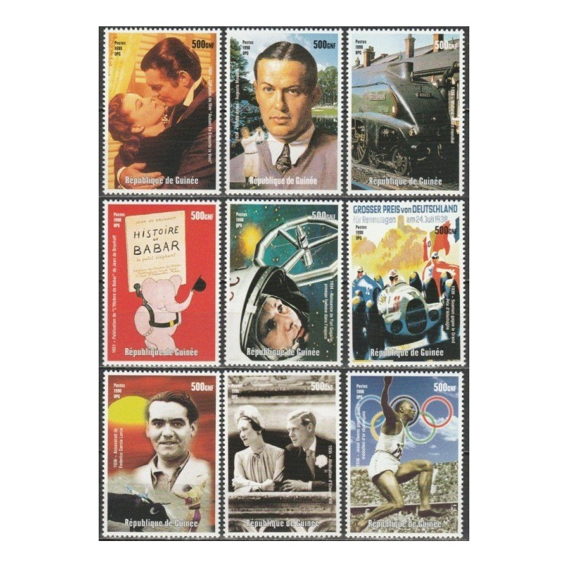Gvinėjos pašto ženklai (1998). XX-o amžiaus Istoriniai įvykiai