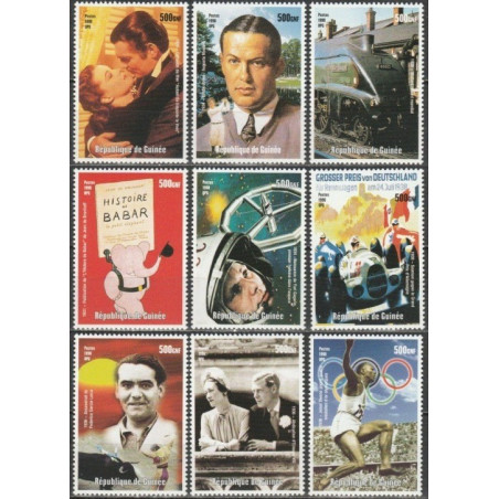 Guinea stamps (1998) for sale. Historical events of XX century