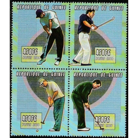 Guinea stamps (2000) for sale. Golf